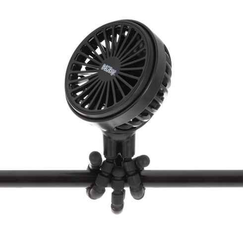 Nuby 3-Speed Stroller Fan with Adjustable Legs - Stroller Accessories - Baby Essentials for Travel - Black...