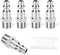 GASHER 5PCS Industrial Air Plug, 304 Stainless Steel 1/4"NPT Male, 1/4" High Flow Pneumatic Plugs...