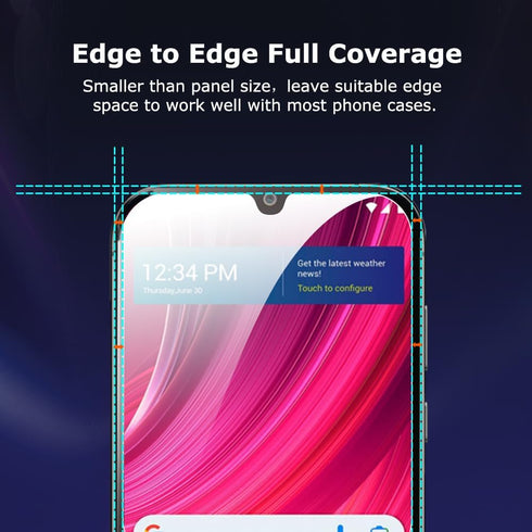 ?2 PACK? Blu View 4 B135DL Screen Protector with 9H Hardness Touch Sensitive Easy Installation Tempered Glass Film...