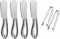 sweetfamily Spreader Knife Set,6-Piece Cheese and Butter Spreader Knives,Mini Serving Tongs,Stainless Steel Multipurpose Butter Knives...