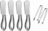 sweetfamily Spreader Knife Set,6-Piece Cheese and Butter Spreader Knives,Mini Serving Tongs,Stainless Steel Multipurpose Butter Knives...