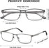 EYECEDAR 5-Pack Reading Glasses for Men Metal Frame Spring Hinges with Computer Readers 2.50...