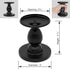 Matte Black Iron Candle Holder for Pillar Candles - Modern Table Centerpiece and Farmhouse Decor - 4.5"...