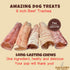 Amazing Dog Treats - 6 Inch Beef Trachea Dog Chews (5 pcs - 8 oz) - Trachea Dog Treats - NO Hide - Digestible and Safe Chews for Dogs - Glucosamin...