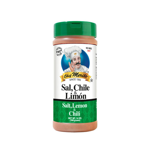 Chef Merito® | Salt, Lemon & Chili | No MSG | 14 Ounces | Pack of One | Authentic Flavor...
