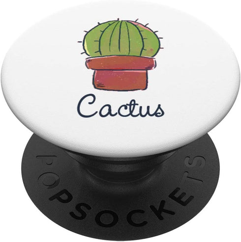 Cactus Cacti Succulent Floral Kawaii Cute Plant Lover Gifts PopSockets PopGrip: Swappable Grip for Phones & Tablets...