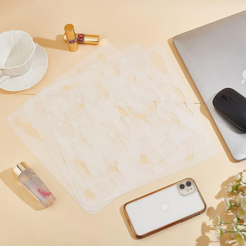 FINGERINSPIRE 3 pcs Camo Stencil Kit 11.8x11.8inch Camo Stencils for Spray Paint Camouflage Pattern Stencils for Painting on Wood, Canvas, Paper, ...