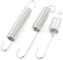 uxcell 3 in 1 Ring Metal Motorcycle Kickstand Spring Silver Tone...