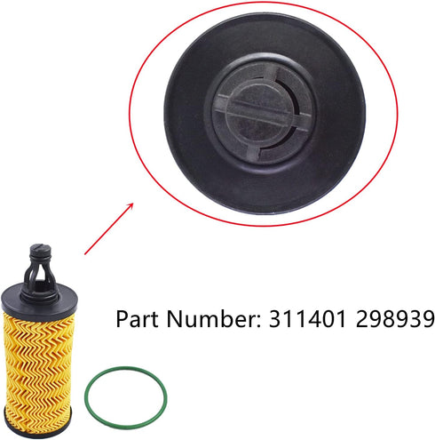 Oil Filter Replacement for Maserati Ghibli 2014-2019 Maserati Quattroporte 2014-2019 Maserati Lavante 2017-2019 V6 3.0L Replaces #311401 298939...
