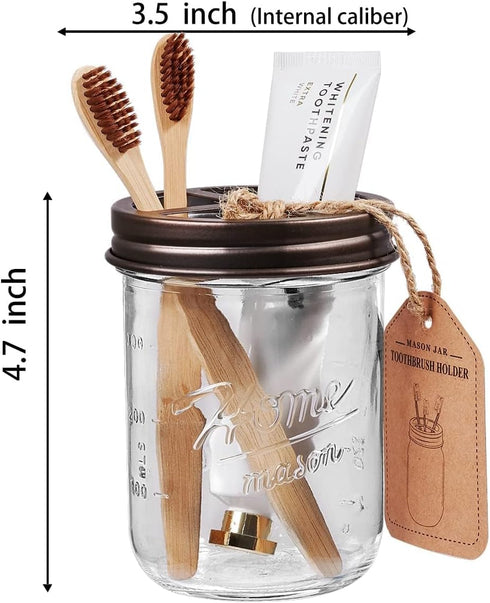 SheeChung Bathroom Accessories, Toothbrush Holder, Foaming Soap Dispenser, Bathroom Decor, Bathroom Accessory Set, Dish Soap Dispenser for Bathroo...