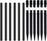 Flame Lamp Extension, Ground Stake and Joint Connector Kit to Make Solar Flashlight Torch Taller, 6 Sets, Black (ex-jo-gs-6)...
