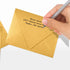 LUXPaper A2 Contour Flap Invitation Envelopes | 4 3/8" x 5 3/4" | Gold Metallic | 80lb. Text | 50 Qty...