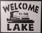 Reusable "Welcome to The Lake" Boat Stencil 8.5" x 11" - Custom Lakeside Design for Cozy Crafts...