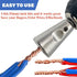 MAICON Wire Twister Tool for Drill, Drill Wire Twister, 2PCS(Blue+Silver) -Wire Twister Wire Connector Wire Twisting Tool, Wire Nut Twister for El...