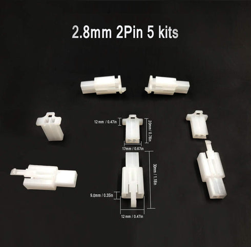 400Pcs 2.8mm 2 3 4 6 9 Pin Automotive Electrical Wire Connector Male Female Socket Plug Header Crimp Wire Terminals Kit for Boat, Car, Motorcycle...