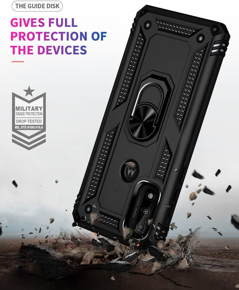 Androgate for Moto G Pure Case, Motorola Moto G Power 2022/ Moto G Play 2023 Case with HD Screen Protector, Military-Grade Ring Holder Car Mount 1...