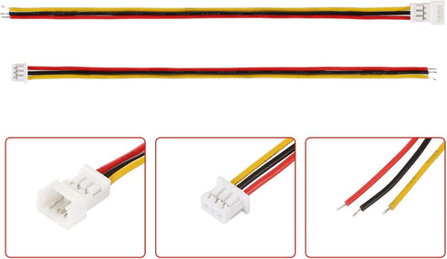 LYJEE 30 Pairs 1.25mm JST 3 Pin Micro Electrical Male and Female Connector Plug for LED Light...