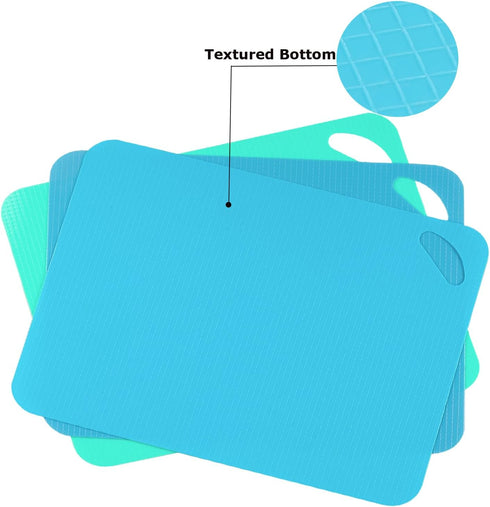 Plastic Flexible Cutting Mats for Kitchen, 6pcs Color Coded Chopping Board Set, Cutting Board Sheet for Kitchen Cooking, Dishwasher Safe(11.5x9"&1...