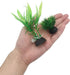 Smoothedo-Pets Aquarium Plants Fish Tank Decorations 4inch/10pcs Set Plastic Artificial Plant Goldfish Waterscape Fish Hides for Small Fish Tank/B...