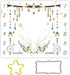 Deer Baby Monthly Milestone Blanket, 48x40in Antlers Wind Chimes Blanket Bohemian Style Dream Catcher for Nursery Newborn Baby Shower,Baby Growth ...