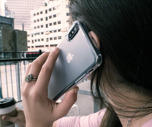 Smartish iPhone XR Clear Case - Nudist Frosted Clear - Protective Slim Grip Shock Resistant Cover (Silk) - Nothin' to Hide...