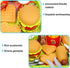 Pretend Play Fast Food Set, Play Food for Kids Kitchen - Play Kitchen Accessories - Toy Foods with Play Burger and Hot Dog Plastic Food for Preten...
