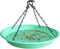 Large Hanging Bird Feeder Tray, Platform Seed Tray for Bird Feeders, Outdoor Garden Decoration for Backyard Attracting Wild Birds - Green...
