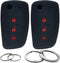 GFDesign 2 Pcs Silicone 3 Buttons Key Fob Cover Remote Case Keyless Protector Compatible with Nissan Rogue/Rogue Select/Rogue Sport CWTWB1G767...