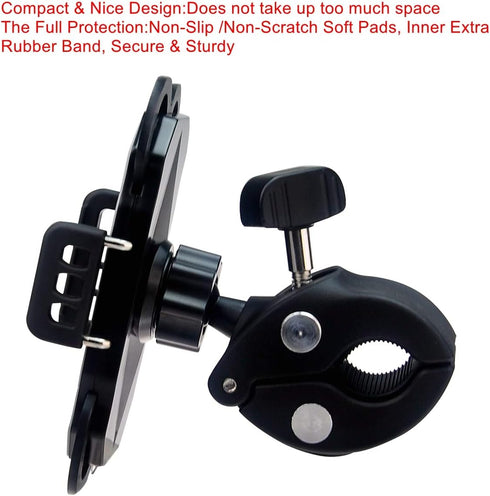 Cell Phone Holder Mount Clip for Golf Cart,Golf Pull Push Cart,Music Microphone Mic Stand,Bike/Scooter,Stroller,Wheelchair Walker,Boat,Adjustable ...
