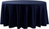 108 inch Round Tablecloth Washable Polyester Table Cloth Decorative Table Cover for Wedding Party Dining Banquet?108 inch,Navy?...