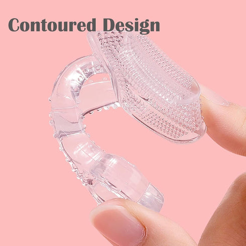 haakaa Contoured Silicone Toothbrush, Manual Training Tooth Brush for Baby Oral Gum Cleaning, Oral Brushing Massager, 6m+ Baby, Toddler...