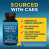 Viva Naturals Triple Strength Omega 3 Fish Oil Supplement - 2500 mg Fish Oil with Re-Esterified Omega 3 Fatty Acids Including EPA, DHA DPA - 60 Pe...