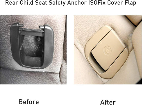 Jaronx for BMW Child Seat Anchor Cover, Rear Row Seat Safety Belt Anchor Cover for BMW Isofix Cover 1 Series E81 E82 F20 F21 /2 Series F22 F87 F23...