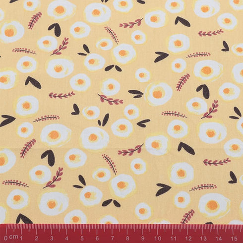 Hanjunzhao Yellow Fat Quarters Cotton Fabric Bundles 18 x 22 inch for Quilting Sewing Crafting...