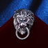 Punk Lion Head Collar Brooch. Vintage Wolf Head Brooch Pins,Cool Animal Head Collar Pin for Men's Suit Pin Coat Lapel Pin...