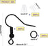 600Pcs Hypoallergenic Earring Hooks, Black Earring Making Kit, Earring Making Supplies with Earring Backs and Jump Rings for Jewelry Making (Black...