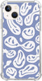 Trippy Smile Face Phone Case for iPhone 13, Cute Funny Melted Face Blue Case for Girls Women Boys Men, Unique Trendy TPU Bumper Case for iPhone 13...
