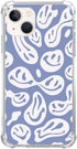 Trippy Smile Face Phone Case for iPhone 13, Cute Funny Melted Face Blue Case for Girls Women Boys Men, Unique Trendy TPU Bumper Case for iPhone 13...