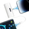Portable Mini Power Bank Charger for iPhone Apple (Direct Plugin) and for USB C Android Device (Wired), 4800mAh Emergency Fast Charge Small Extern...