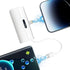 Portable Mini Power Bank Charger for iPhone Apple (Direct Plugin) and for USB C Android Device (Wired), 4800mAh Emergency Fast Charge Small Extern...