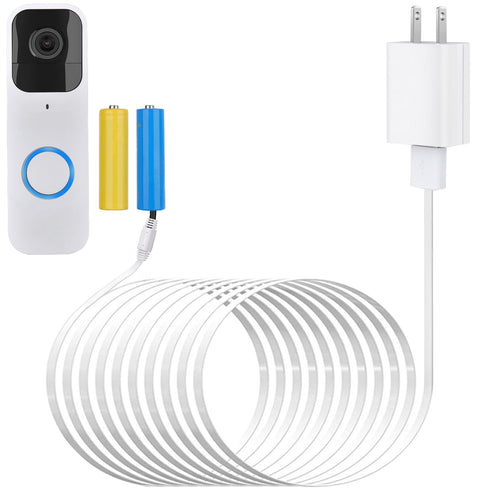 ALERTCAM Power Adapter for Blink Video Doorbell (Replace Battery), Doorbell Transformer with 16.4ft/5m Weatherproof Cable Continuously Charging Yo...