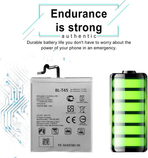 for LG K51 Battery Replacement BL-T45 LMK500MM LM-K500UM3 K50S LM-X540ZMW K51 LM-K500UM with Free Toolkit Adhesive...