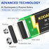 9V Lithium Battery, High Capacity 1300mAh,with 2 in 1 USB Charging Cable, (2024 New Version)Rechargeable 9 Volt Square Batteries for Smoke Detecto...