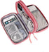Electronic Organizer Bag, Waterproof Portable Travel Cable Storage Bag, Multifunctional Cord Storage Case for USB Drive, Dard Drive, Power Bank, C...