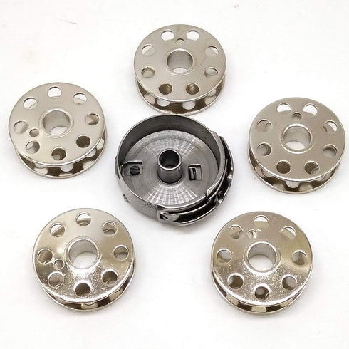 HONEYSEW 1pc 45751(not 45750) Bobbin case+5pcs 45785 bobbins for Singer 221,221k,222,301,301A...