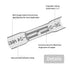 26-24 AWG Heat Shrink Butt Connectors - 100Pcs White Insulated Waterproof Electrical Marine Automotive Wire Splice Connector Crimp Wiring Terminal...