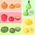 Wooden Cutting Play Food Toys - 11 PCS Wood Pretend Cutting Play Food Educational Set for Toddlers 1-3, Veggie Slicers Playset, Toys Food and Frui...