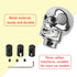 1 PC Car Shift Knob, Aluminum Alloy Gear Stick, Shift Head with Led Light, Gear Knob Replacement, Automotive Part, Skull Decoration, Universal for...