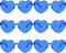 6 Pcs Heart Shape Sunglasses Frameless Transparent Glasses Party Favors for Women...