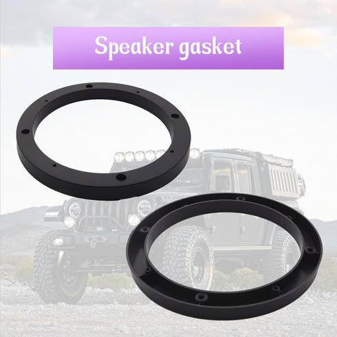 Saim 6.5" Dia Universal Black Plastic Speaker Spacer Adaptor Ring Mounting Bracket Fit ABS Car Stereo Speaker Spacers (2 Pcs)...